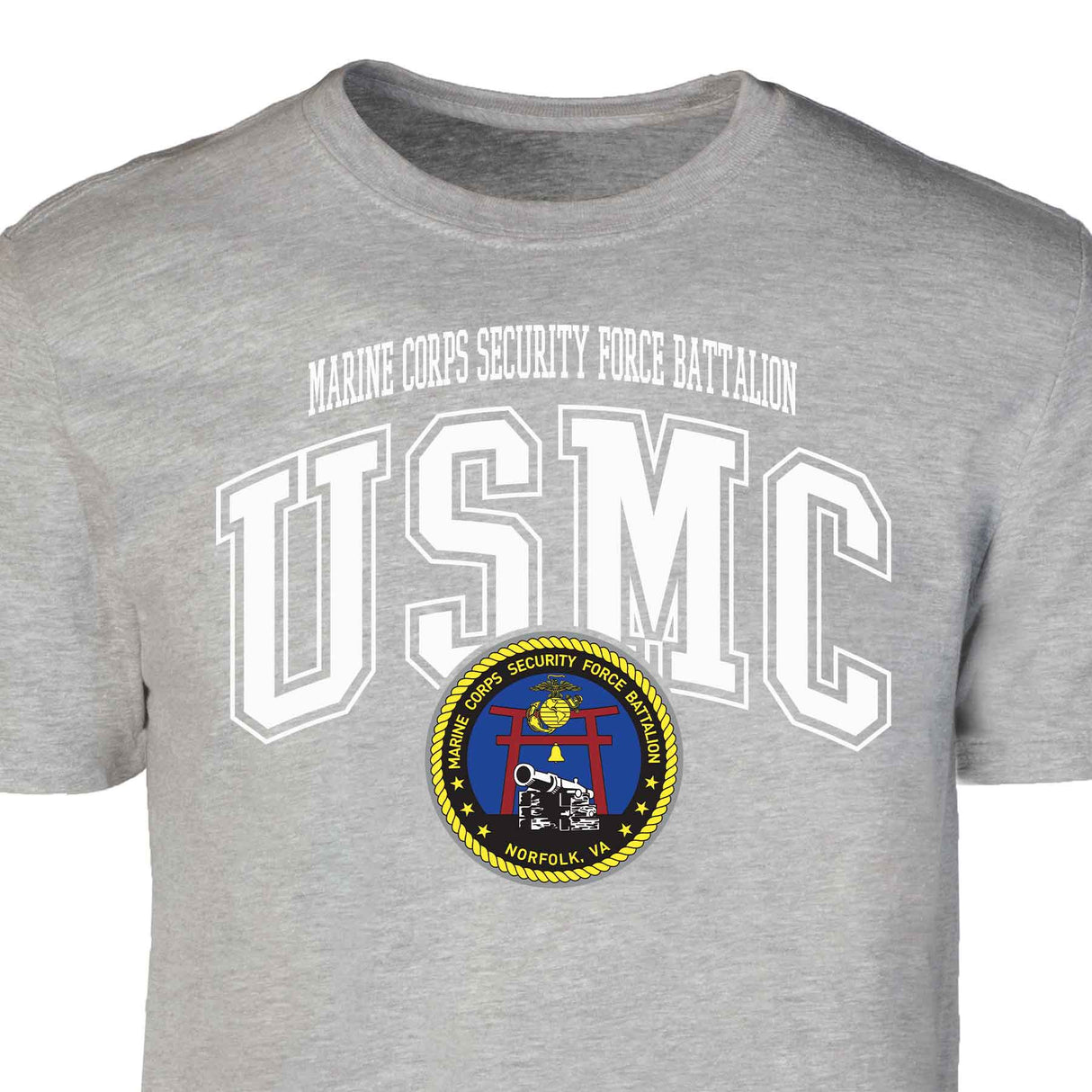Marine Corps Security Force Arched Patch Graphic T-shirt - SGT GRIT
