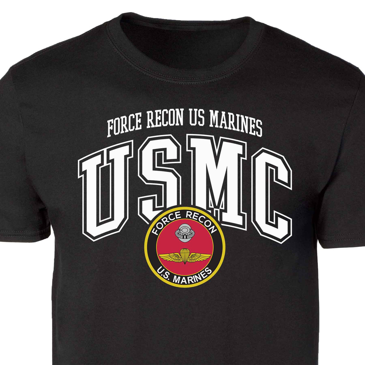 Force Recon US Marines Arched Patch Graphic T-shirt - SGT GRIT