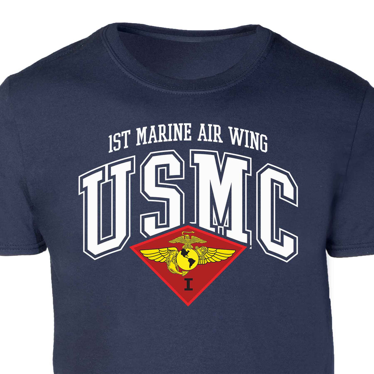 1st Marine Air Wing Arched Patch Graphic T-shirt - SGT GRIT