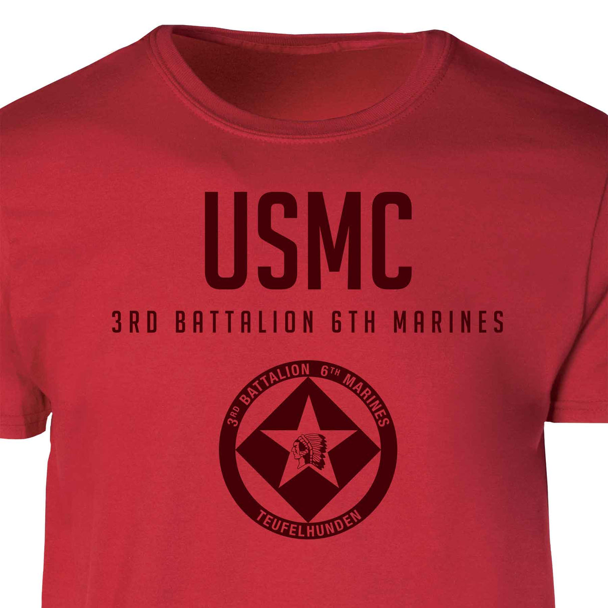 3rd Battalion 6th Marines Tonal Patch Graphic T-shirt - SGT GRIT