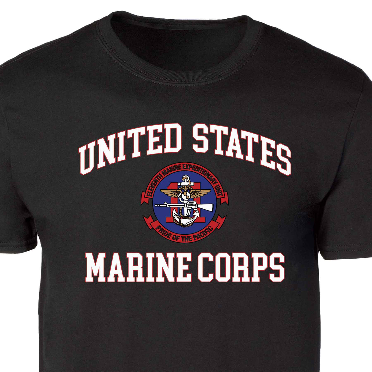11th MEU Pride Of The Pacific USMC Patch Graphic T-shirt - SGT GRIT