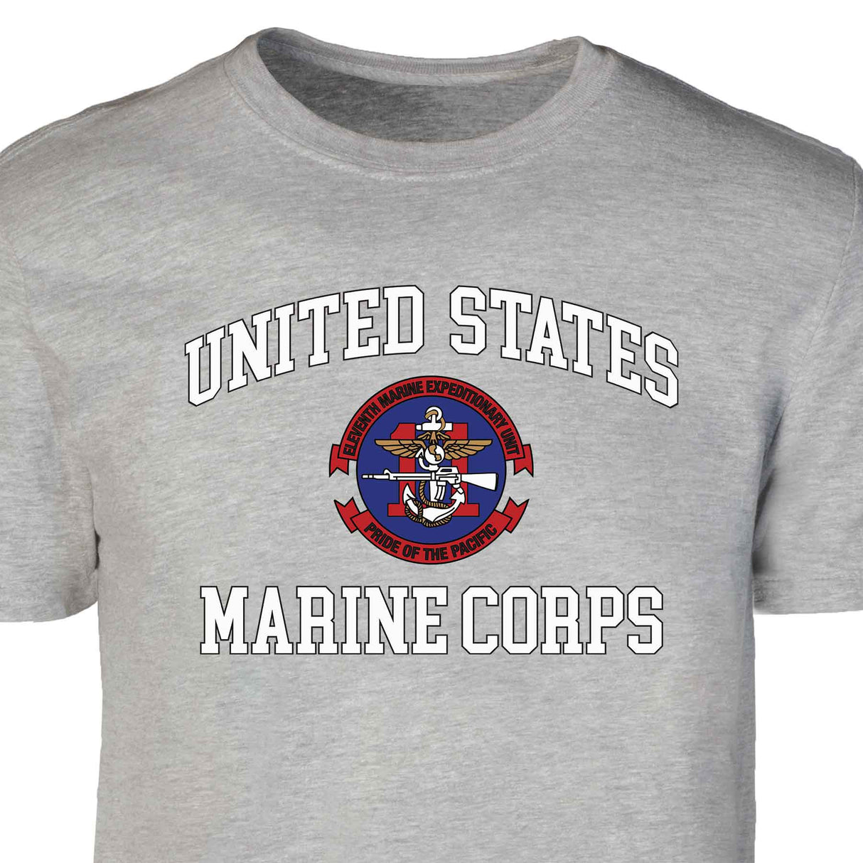 11th MEU Pride Of The Pacific USMC Patch Graphic T-shirt - SGT GRIT