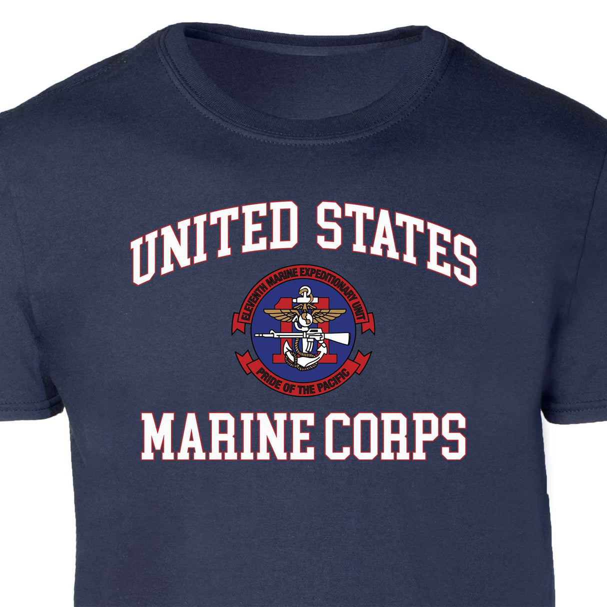 11th MEU Pride Of The Pacific USMC Patch Graphic T-shirt - SGT GRIT