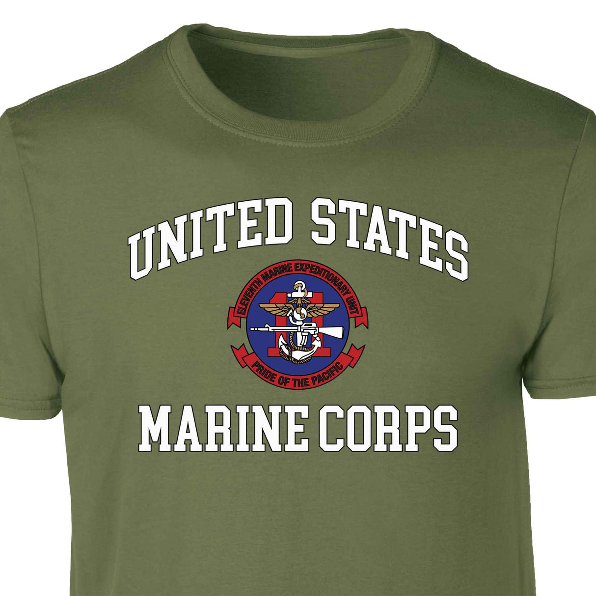 11th MEU Pride Of The Pacific USMC Patch Graphic T-shirt - SGT GRIT