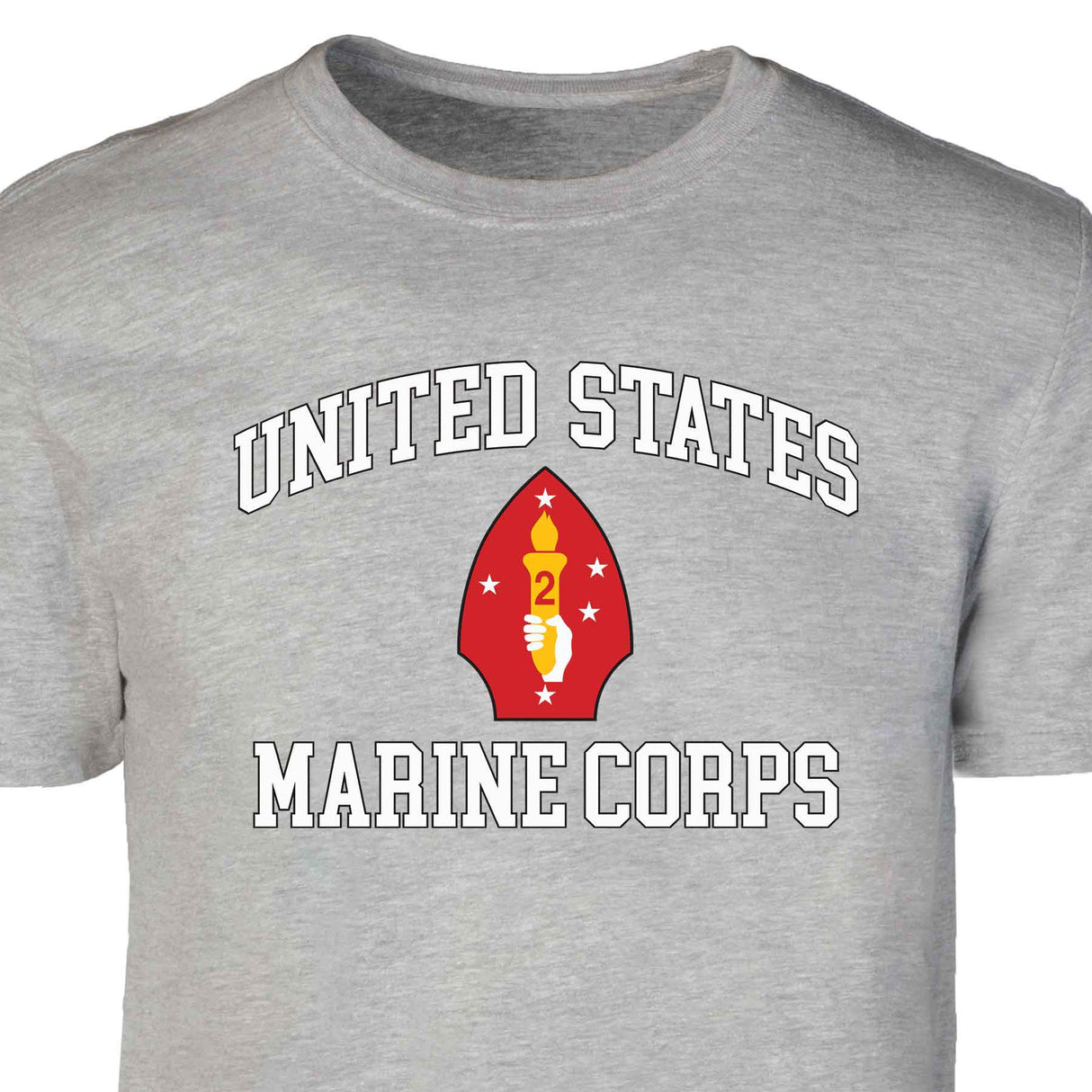 2nd Marine Division USMC Patch Graphic T-shirt - SGT GRIT