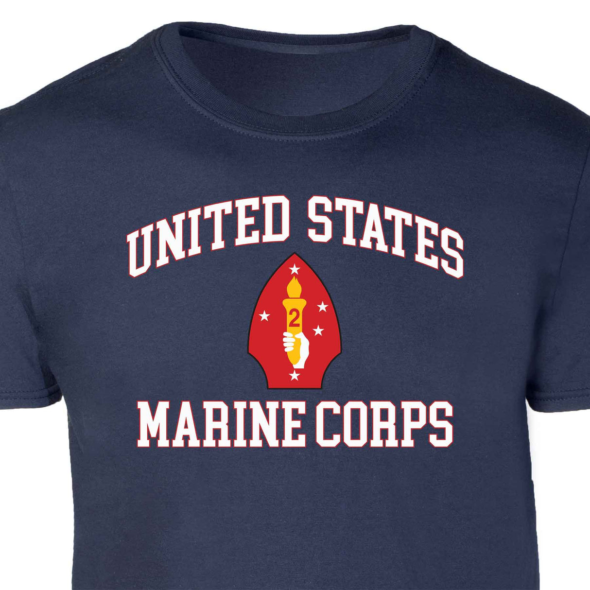 2nd Marine Division USMC Patch Graphic T-shirt - SGT GRIT