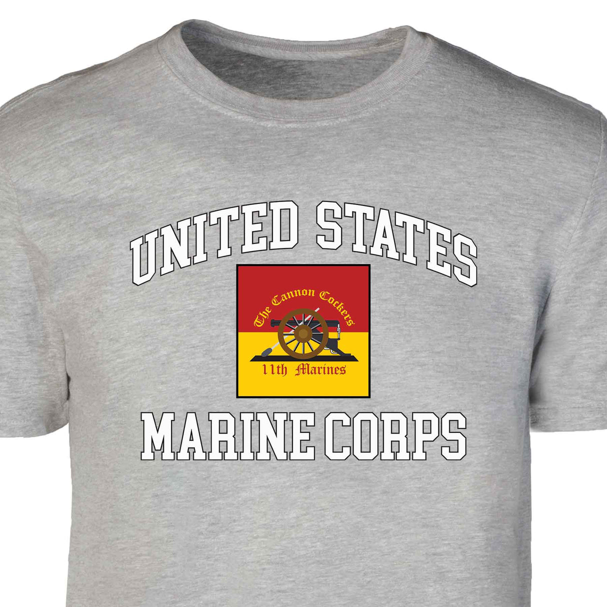11th Marines Regimental USMC Patch Graphic T-shirt - SGT GRIT