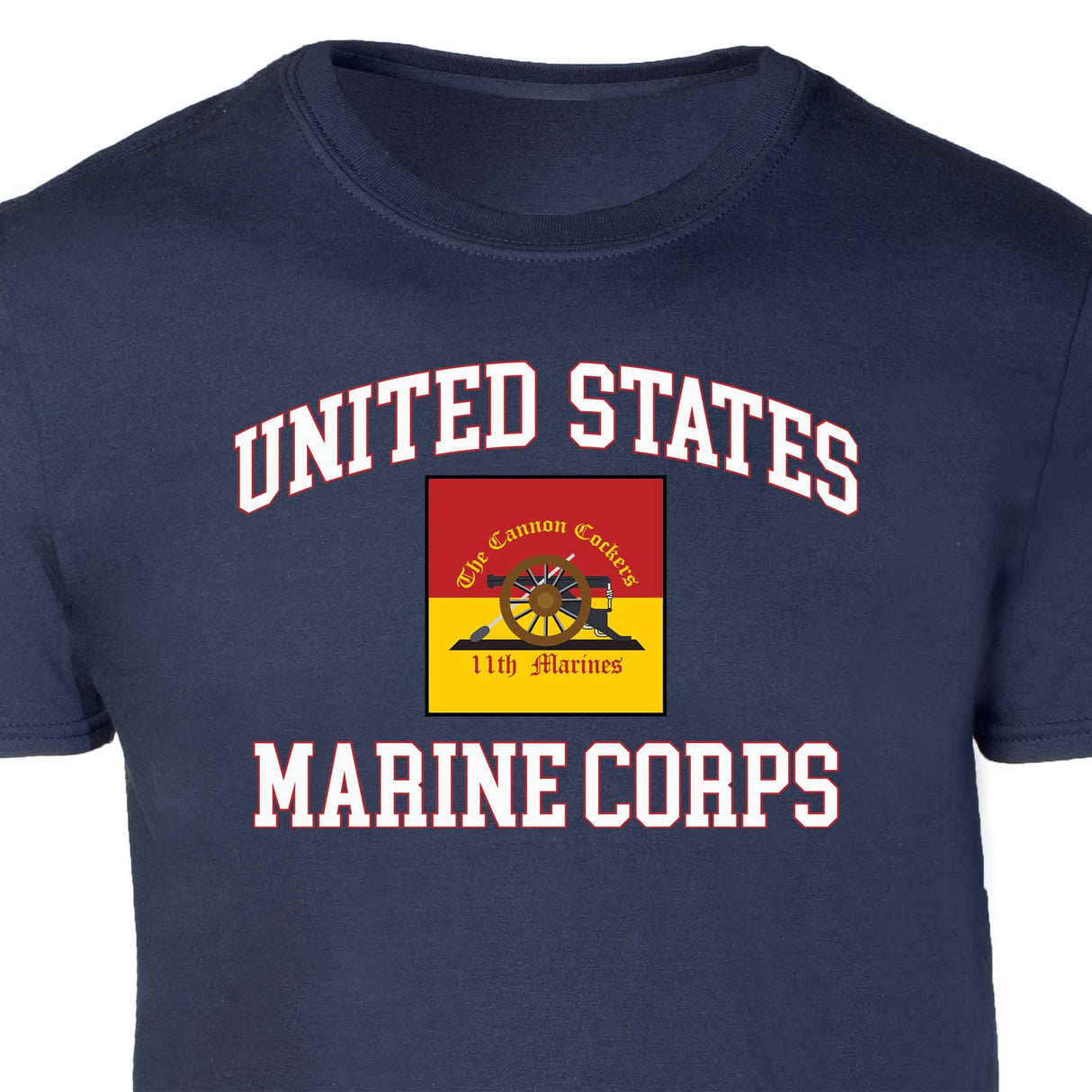 11th Marines Regimental USMC Patch Graphic T-shirt - SGT GRIT