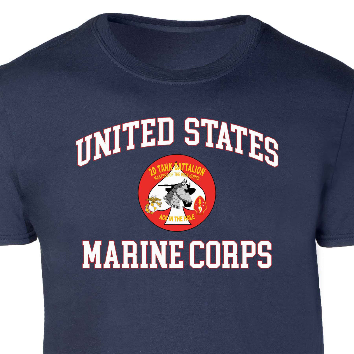 2nd Tank Battalion USMC Patch Graphic T-shirt - SGT GRIT