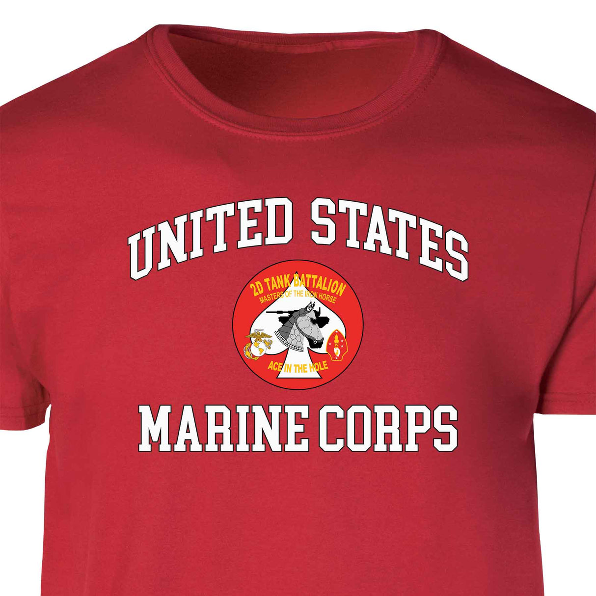 2nd Tank Battalion USMC Patch Graphic T-shirt - SGT GRIT