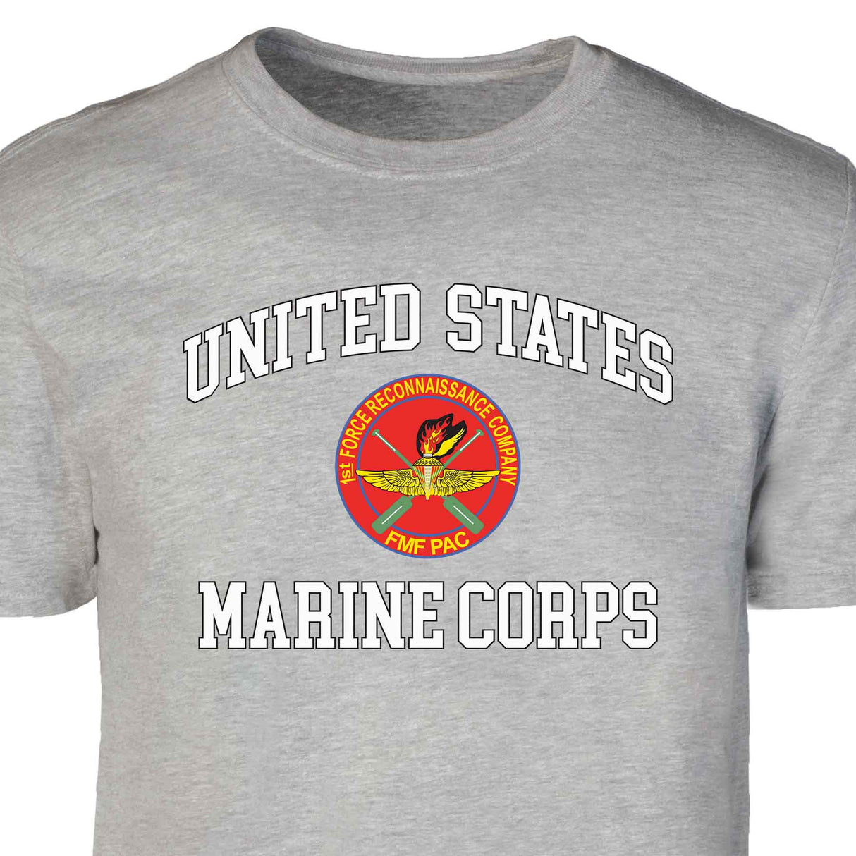 1st Force Recon FMF PAC USMC Patch Graphic T-shirt - SGT GRIT