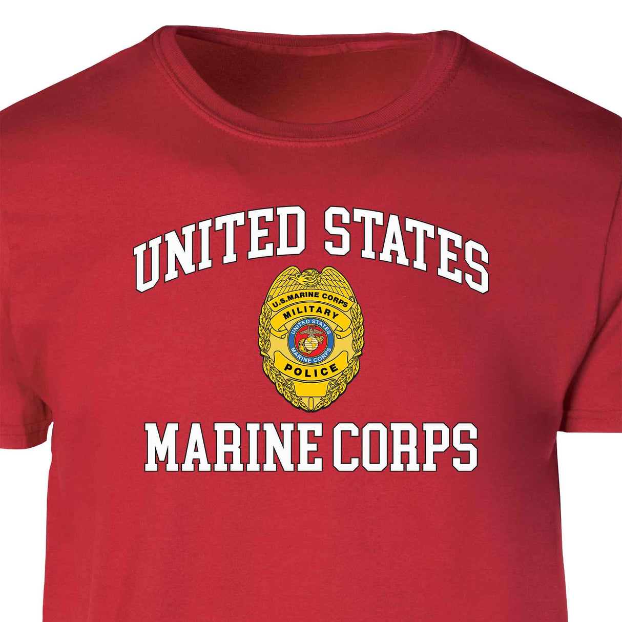 Military Police Badge USMC Patch Graphic T-shirt - SGT GRIT