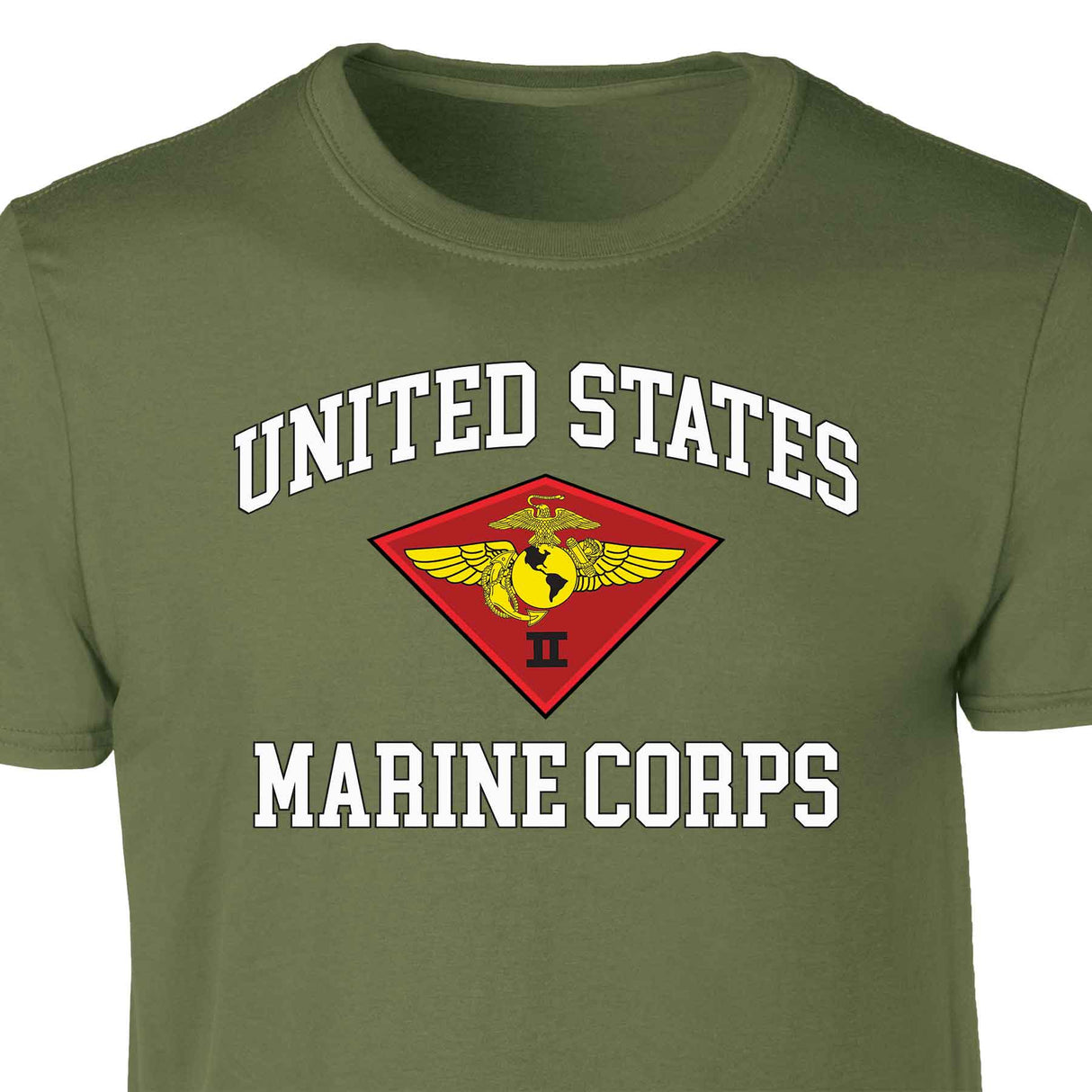 2nd Marine Air Wing USMC Patch Graphic T-shirt - SGT GRIT