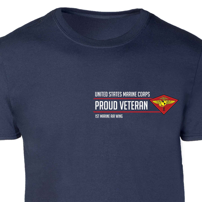 1st Marine Air Wing Proud Veteran Patch Graphic T-shirt - SGT GRIT