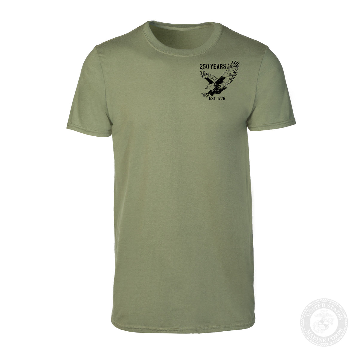 250 Years Eagle T-Shirt- OD Green - SGT GRIT