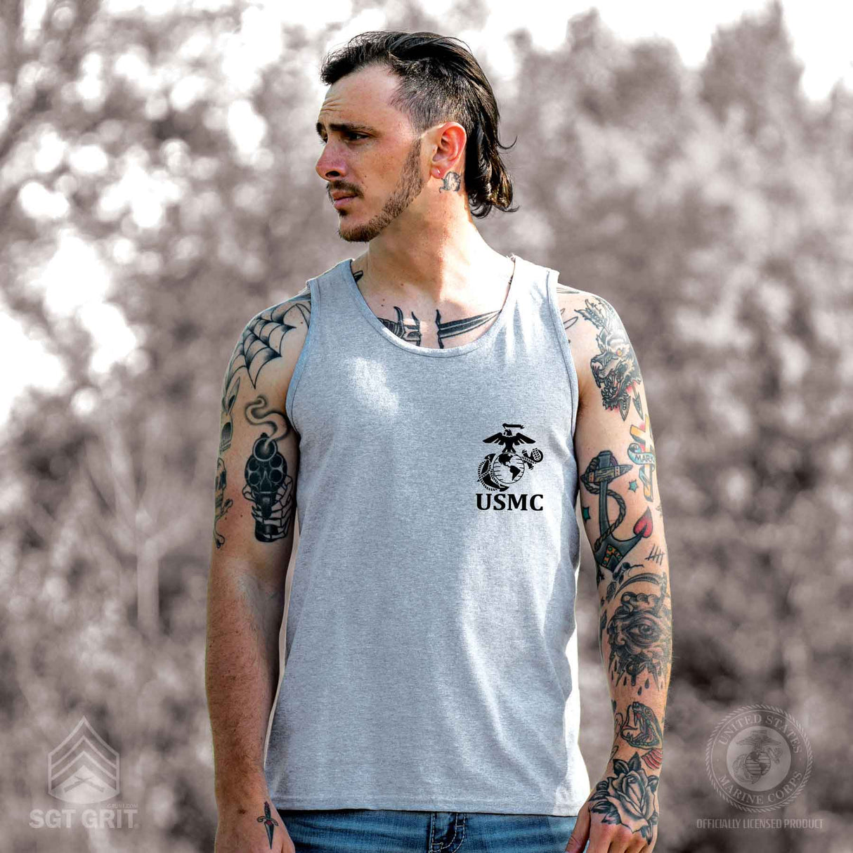 USMC Eagle Globe and Anchor Tank Top - SGT GRIT