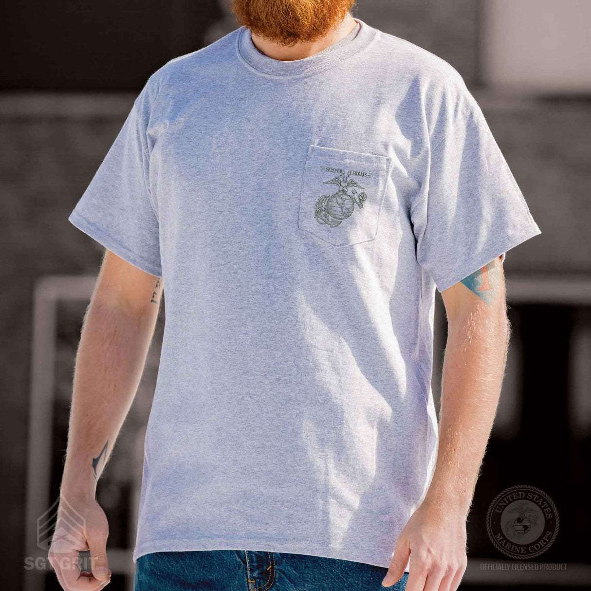 Not As Lean Back With Front Pocket T-Shirt - SGT GRIT