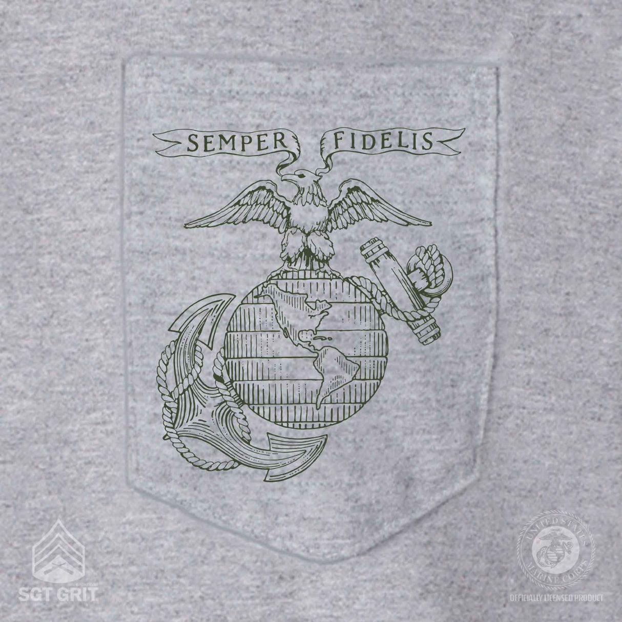 Not As Lean Back With Front Pocket T-Shirt - SGT GRIT