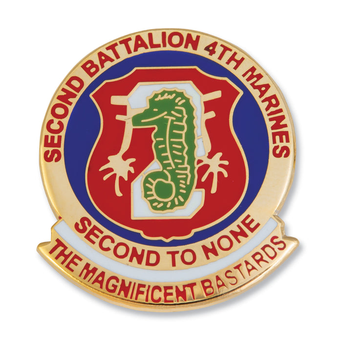 Marine Corps 2nd Battalion 4th Marines Pin - SGT GRIT