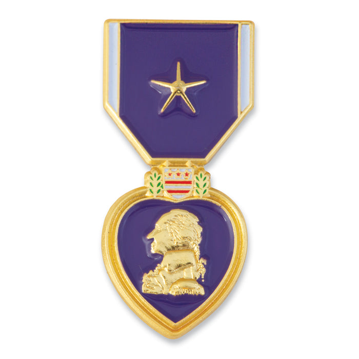 Purple Heart with Gold Star Pin - SGT GRIT
