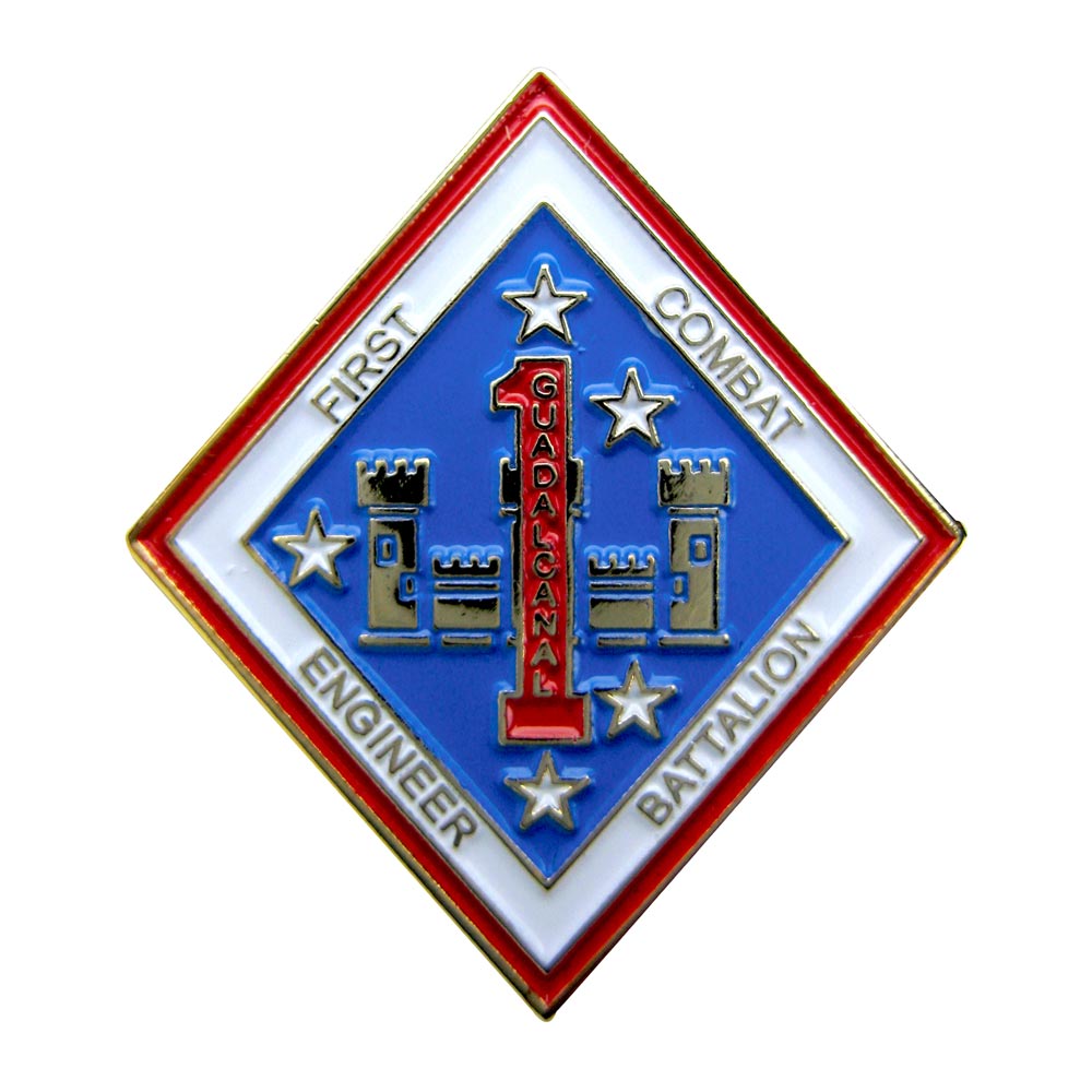1st Combat Engineer Battalion Pin - SGT GRIT