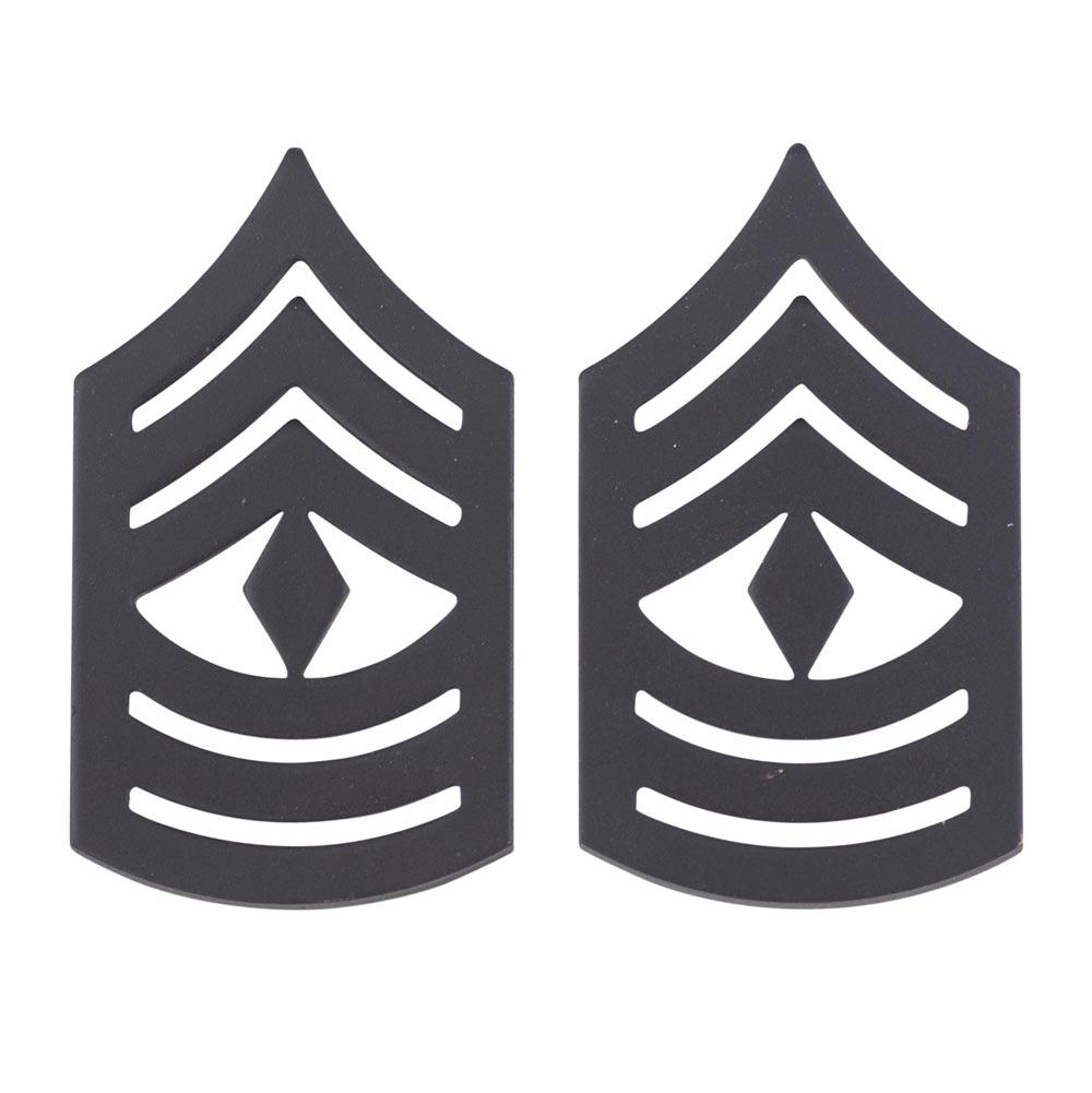 Black Metal Chevrons - SGT GRIT