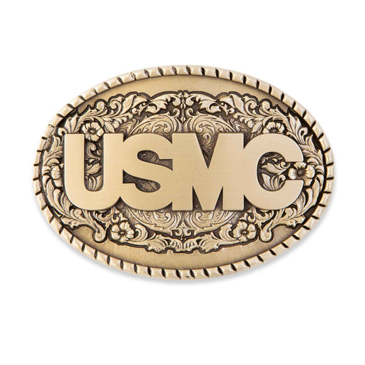 USMC Brass Belt Buckle - SGT GRIT