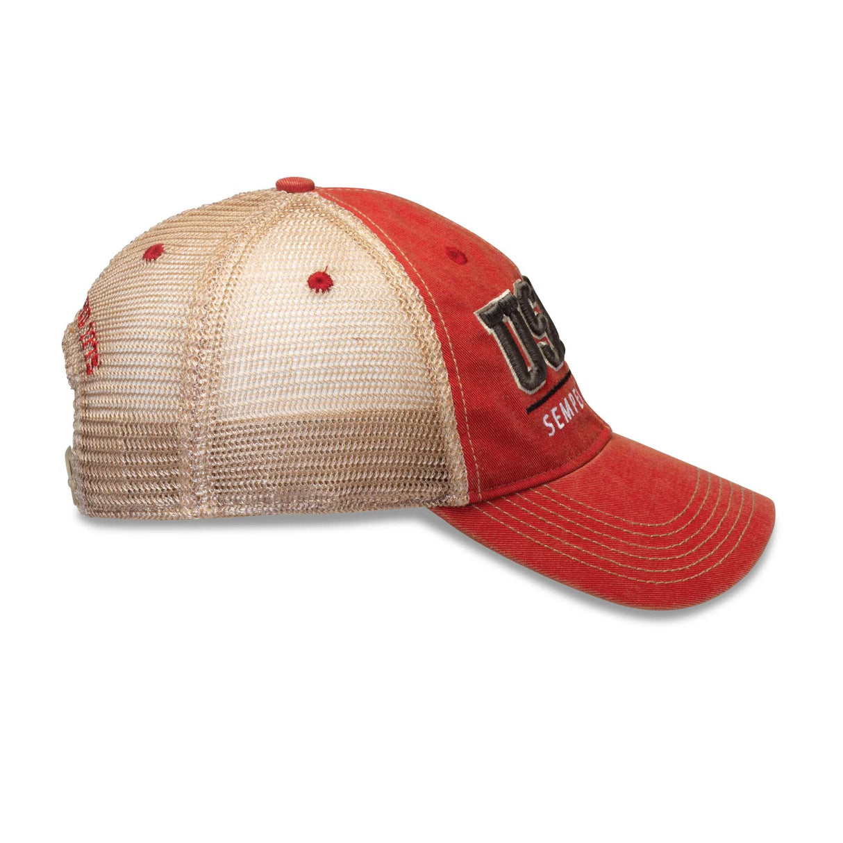 USMC Mesh Back Hat- Faded Red - SGT GRIT