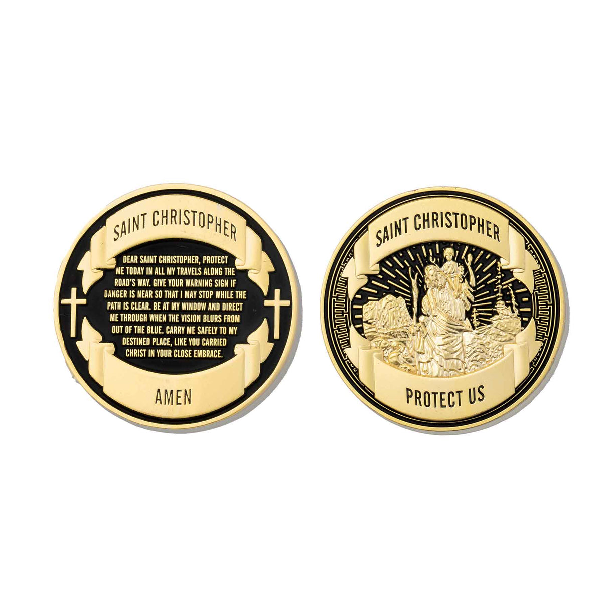 Saint Christopher Challenge Coin - SGT GRIT