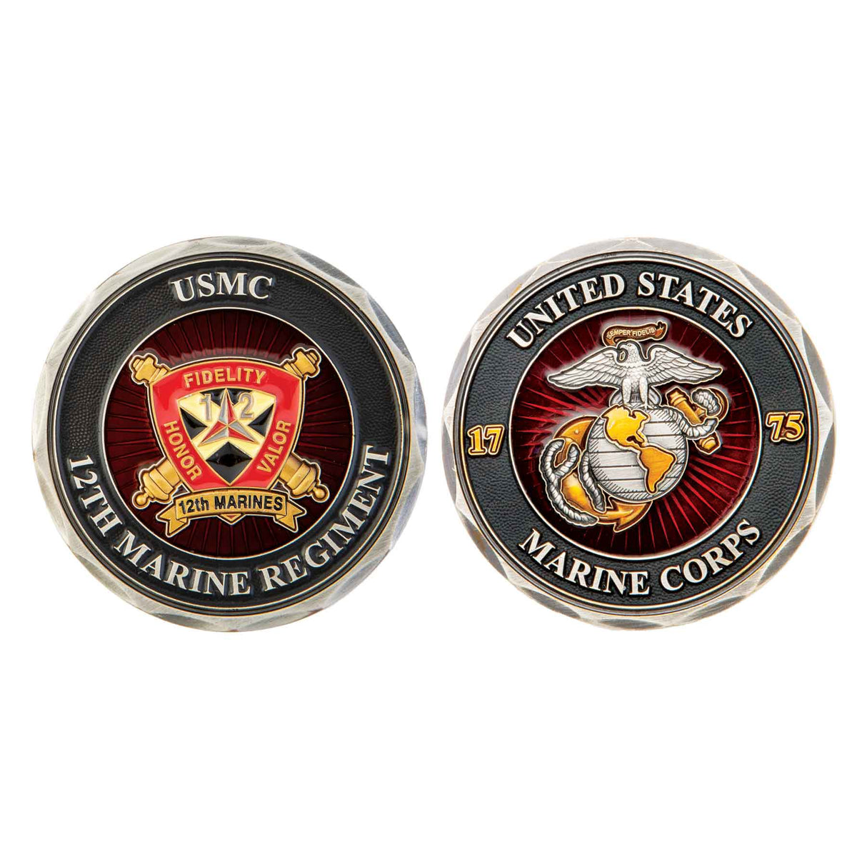12th Marines Regimental Challenge Coin - SGT GRIT