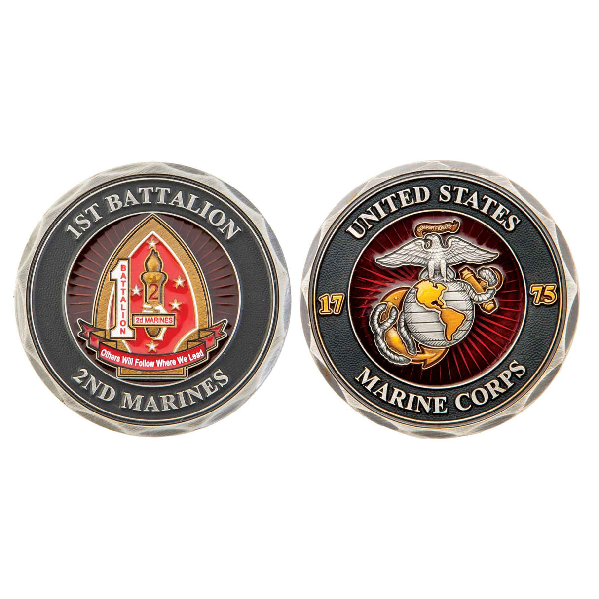 1st Battalion 2nd Marines Challenge Coin - SGT GRIT