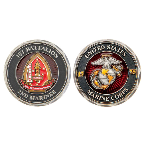 1st Battalion 2nd Marines Challenge Coin - SGT GRIT