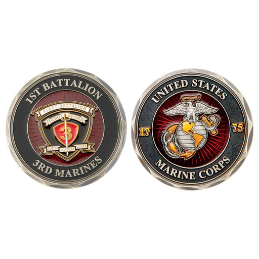 1st Battalion 3rd Marines Challenge Coin - SGT GRIT