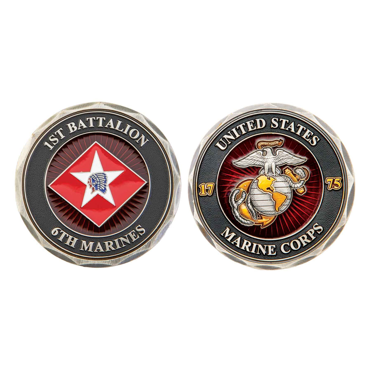 1st Battalion 6th Marines Challenge Coin - SGT GRIT