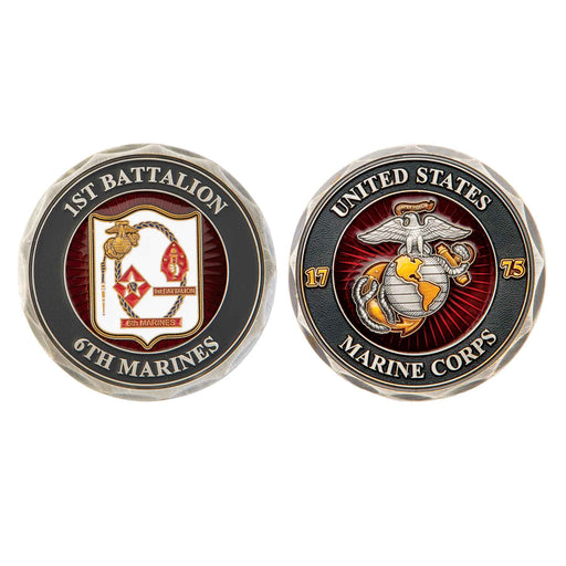 1st Battalion 6th Marines  Challenge Coin - SGT GRIT