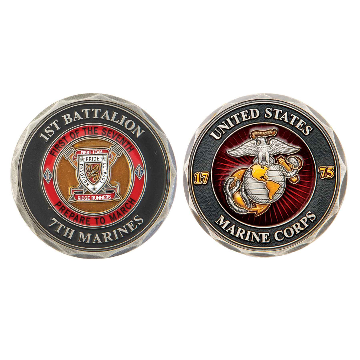 1/7 First of the Seventh Challenge Coin - SGT GRIT