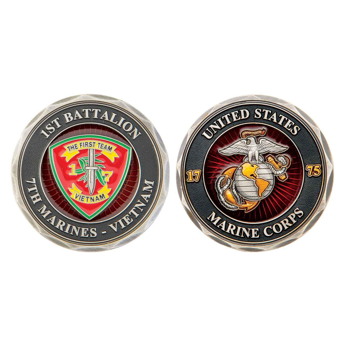 1/7 Vietnam First Team Challenge Coin - SGT GRIT