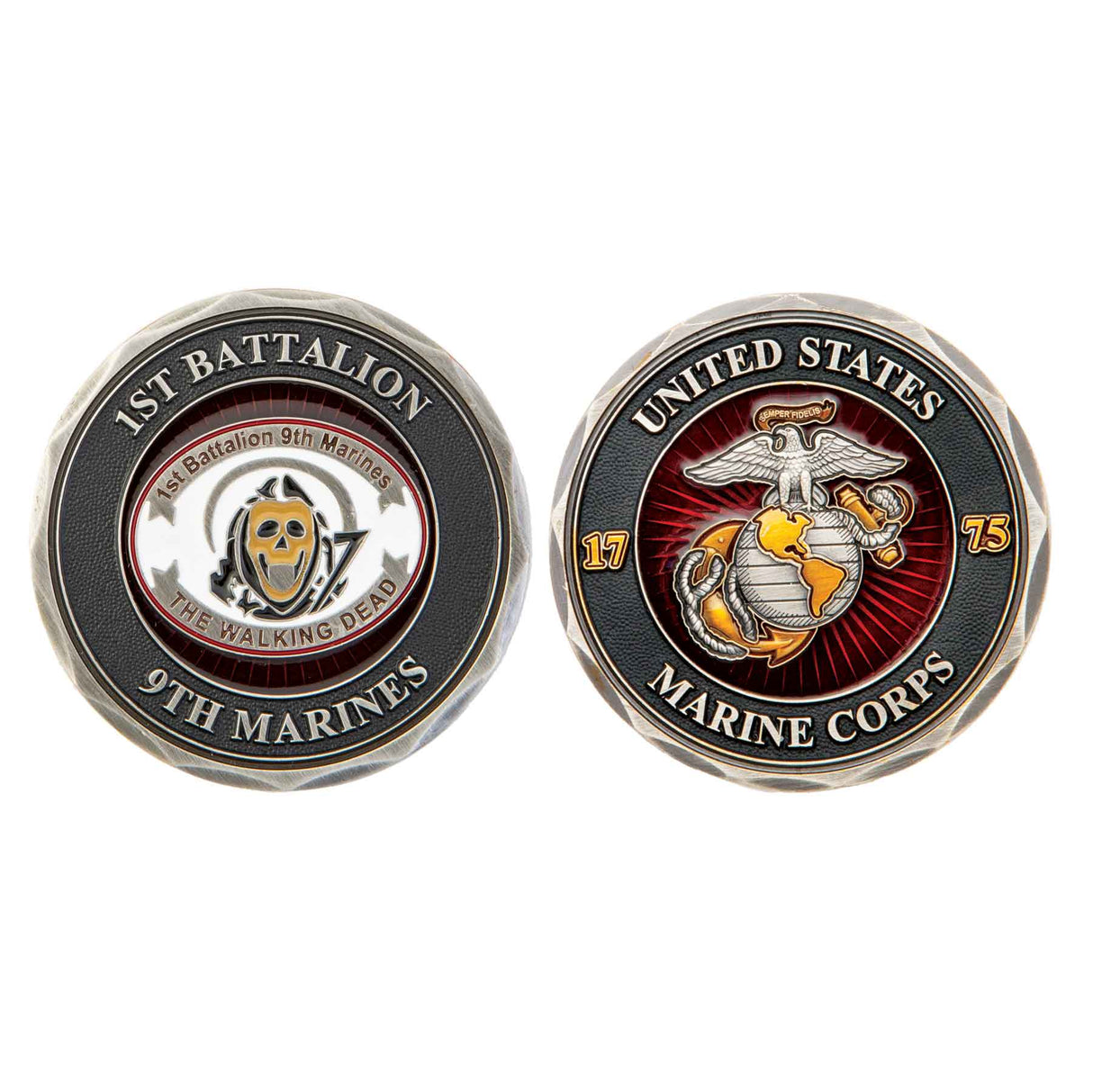 1st Battalion 9th Marines Challenge Coin - SGT GRIT