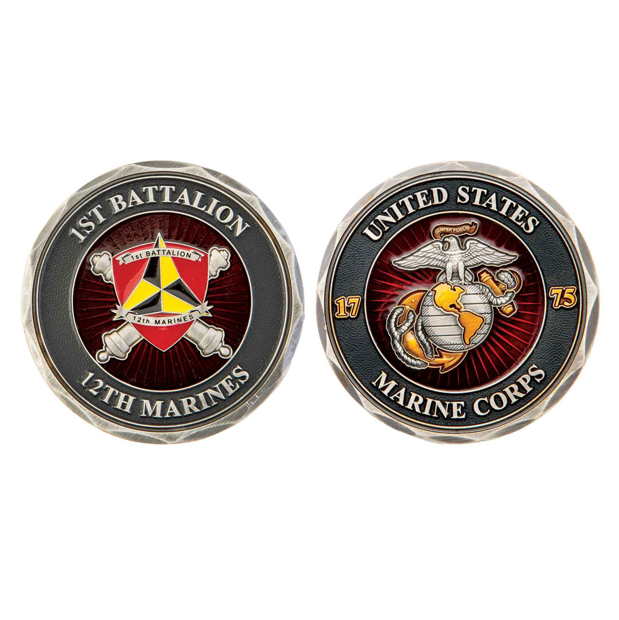 1st Battalion 12th Marines Challenge Coin - SGT GRIT