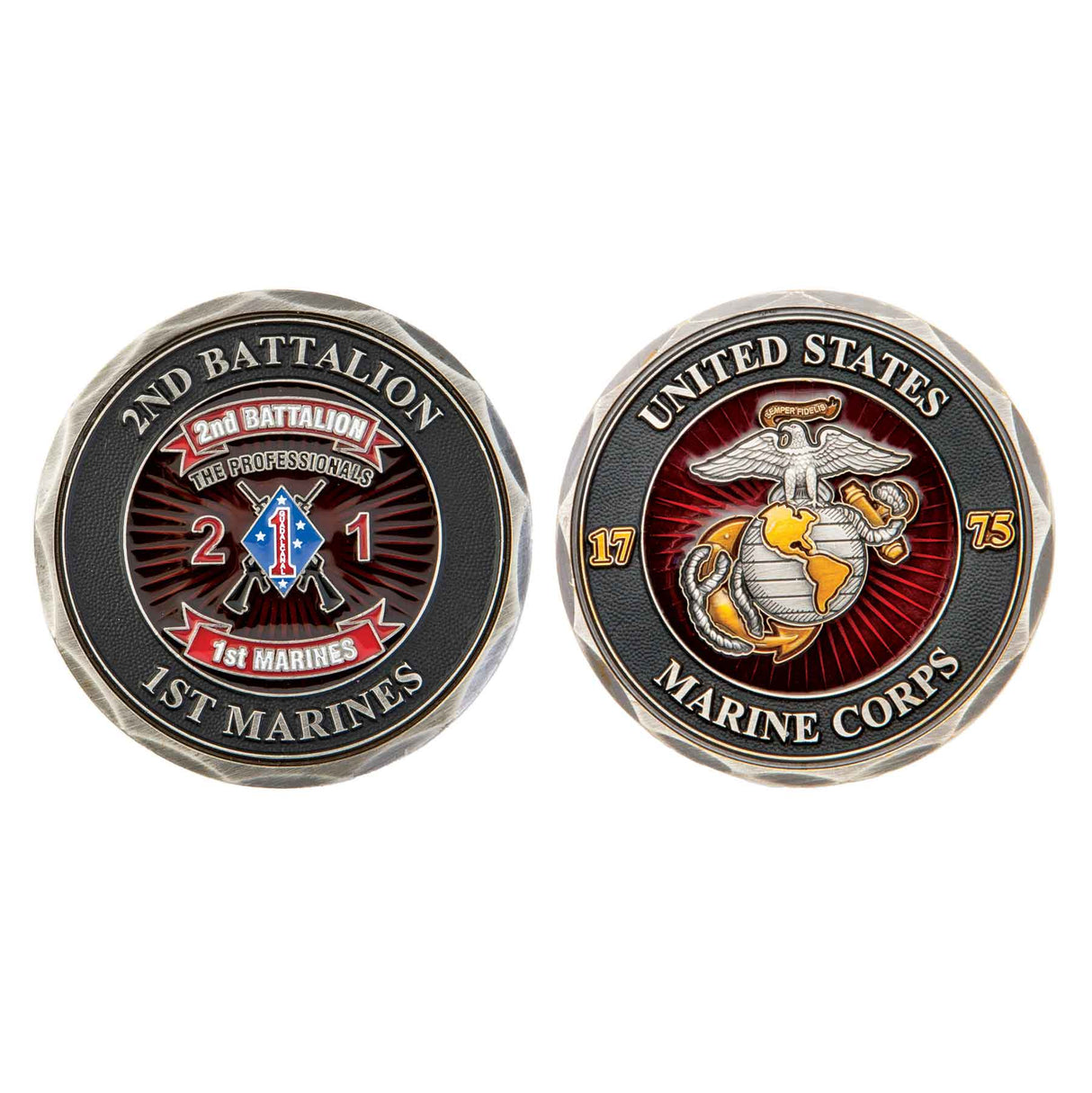 2nd Battalion 1st Marines Challenge Coin - SGT GRIT