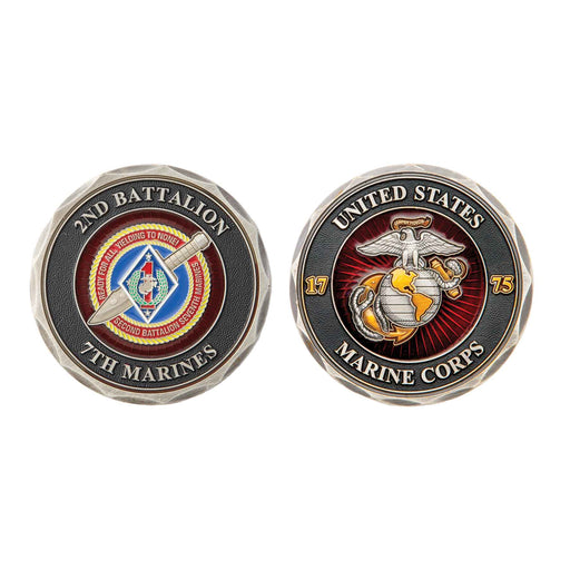 2nd Battalion 7th Marines Challenge Coin - SGT GRIT