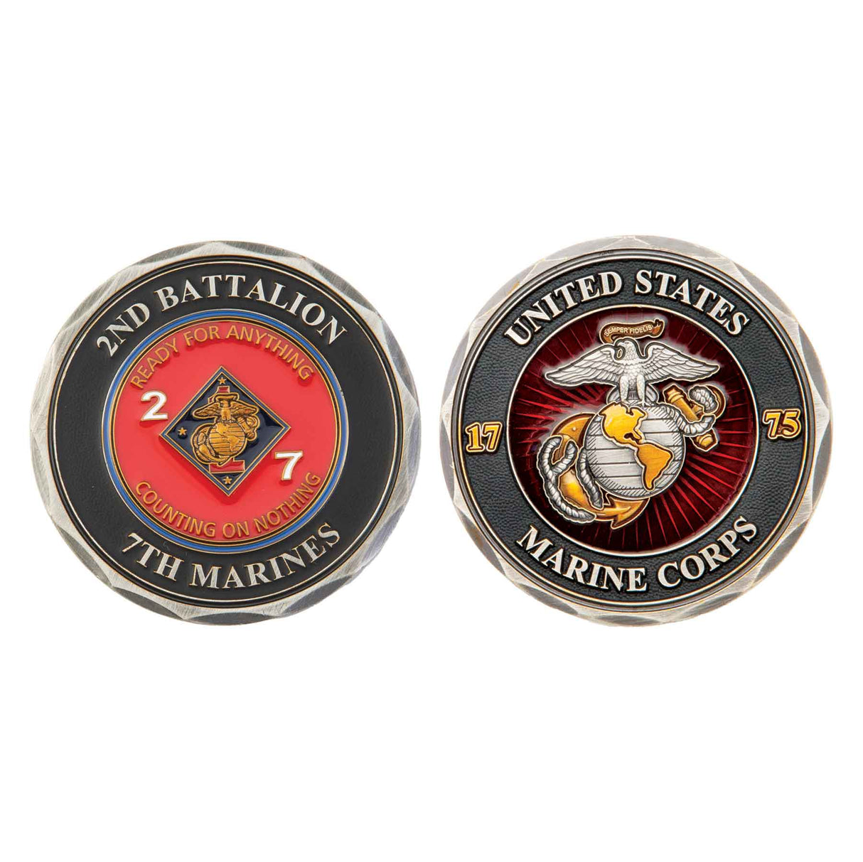2nd Battalion 7th Marines Challenge Coin - SGT GRIT