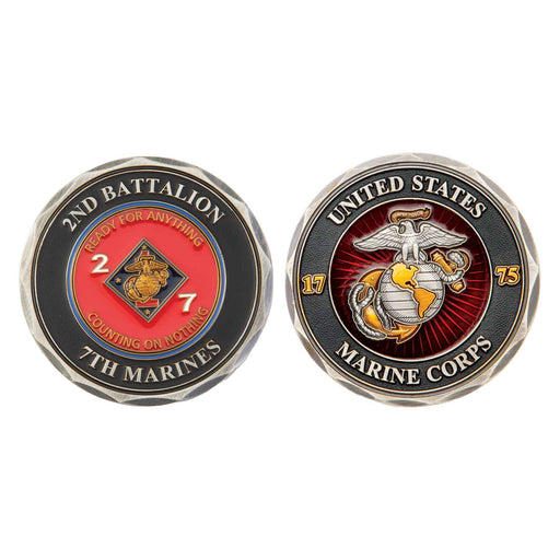2nd Battalion 7th Marines  Challenge Coin - SGT GRIT