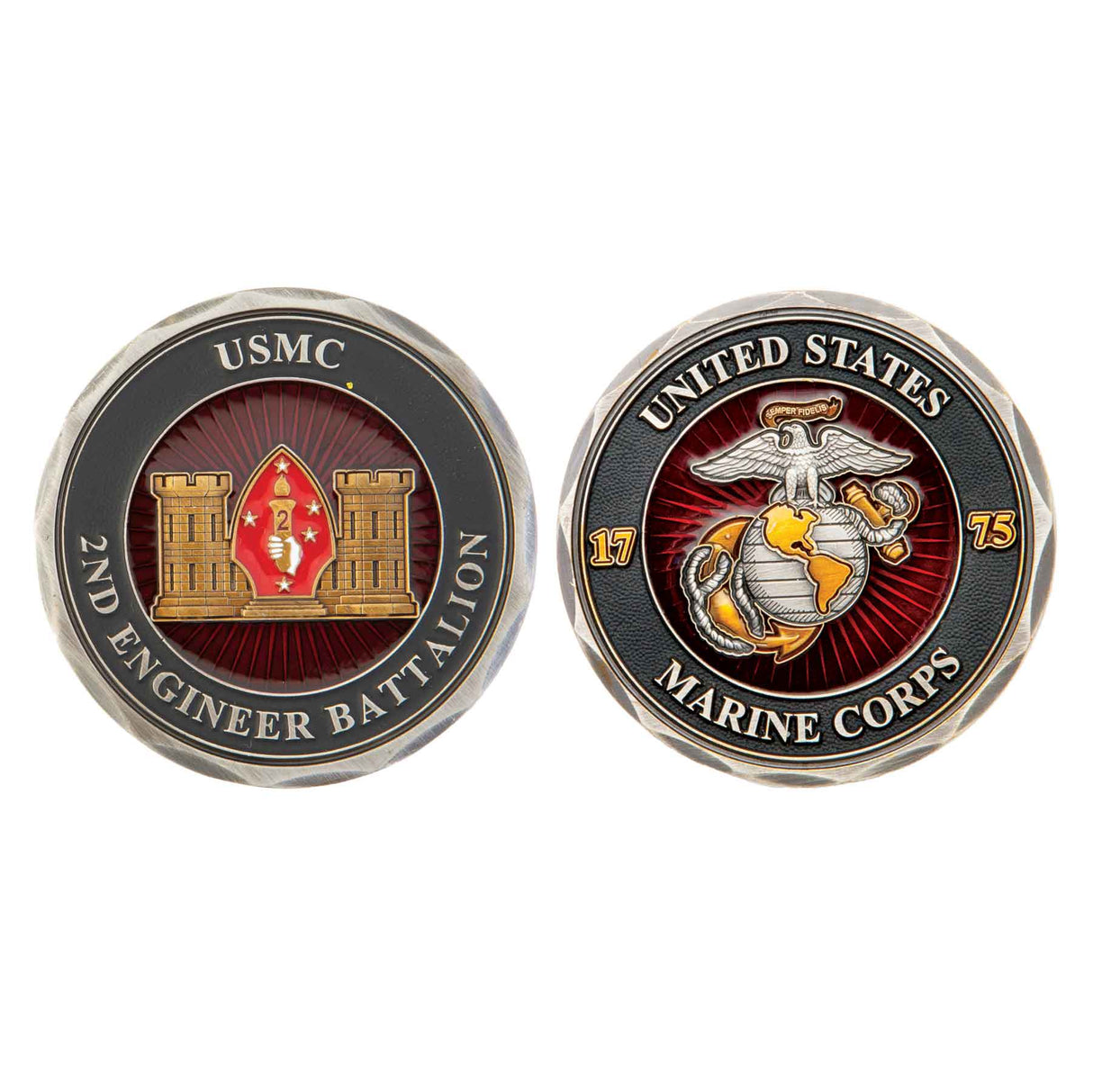 2nd Engineer Battalion Challenge Coin - SGT GRIT