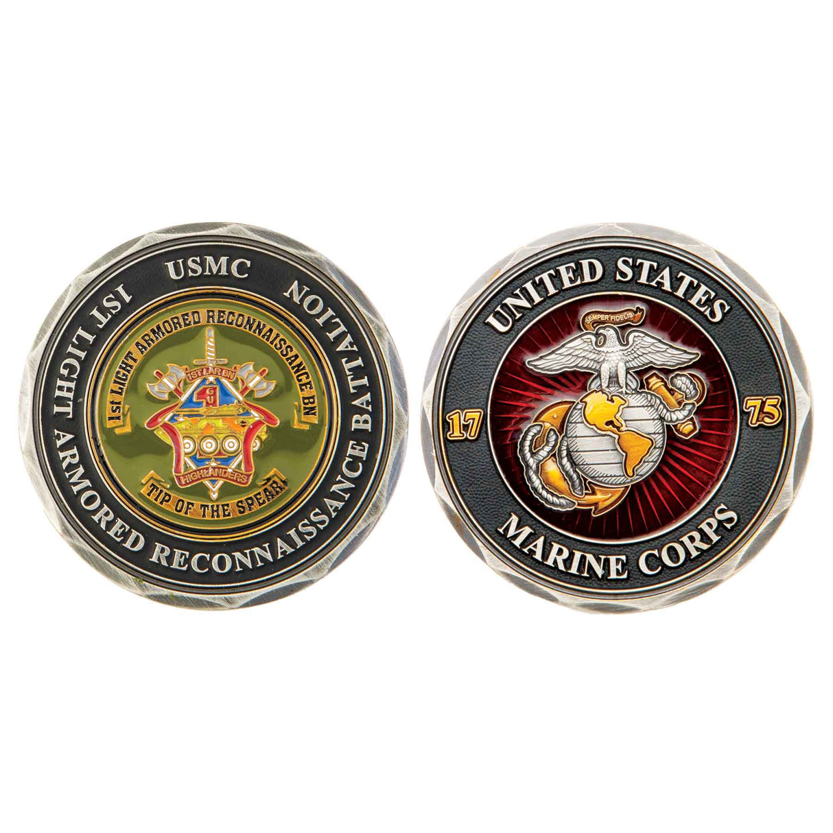 1st LAR Battalion Challenge Coin - SGT GRIT