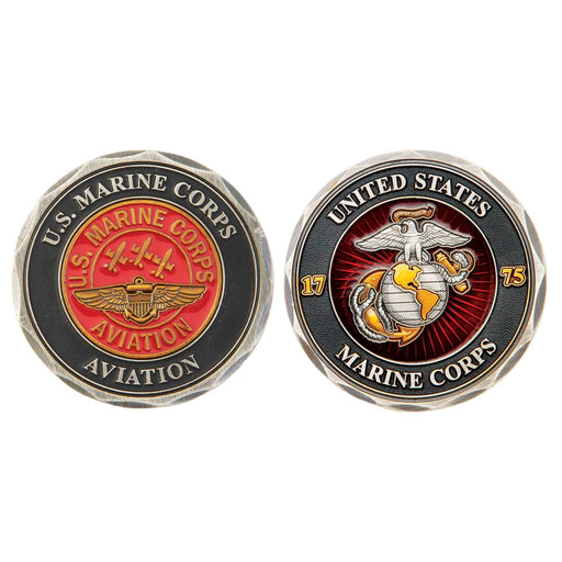 Red Marine Corps Aviation Challenge Coin - SGT GRIT