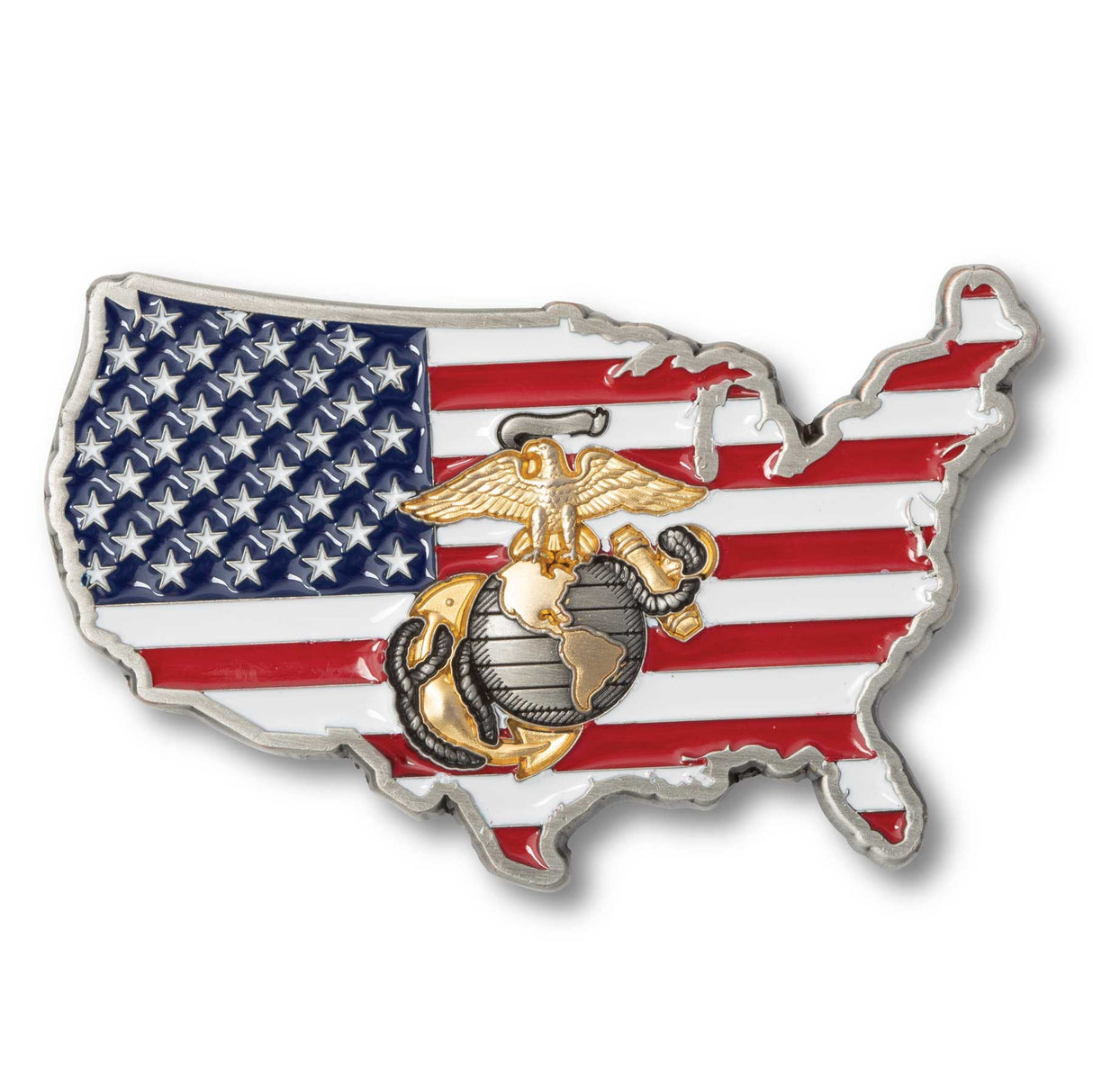 USMC American Flag Challenge Coin - SGT GRIT