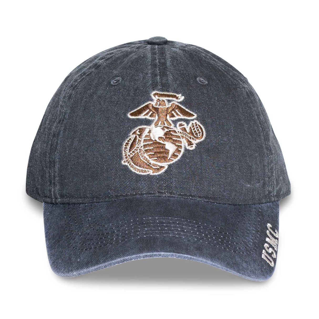 Eagle, Globe, and Anchor USMC Hat – Dark Grey and Copper - SGT GRIT