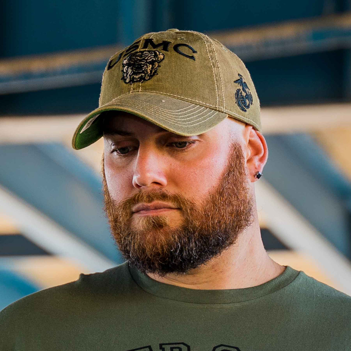 USMC Bulldog Hat – OD Green - SGT GRIT