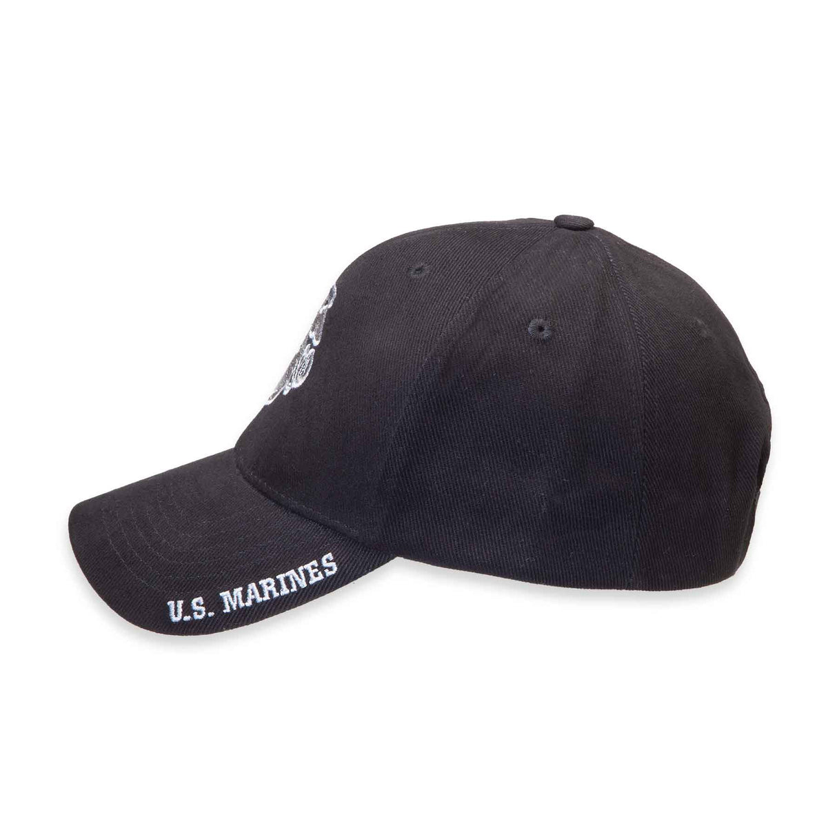 Eagle, Globe, and Anchor Hat- Black and Silver - SGT GRIT